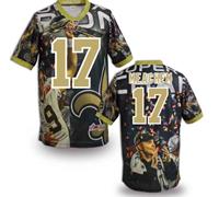 New Orleans Saints #17 robert meachem Stitched NFL Elite Fanatical Version Jersey (3)
