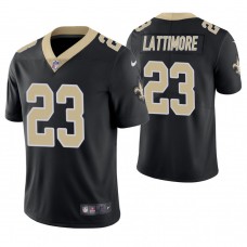 New Orleans Saints #23 Marshon Lattimore Black Vapor Untouchable Limited Jersey