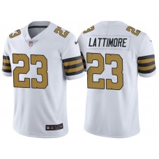 New Orleans Saints #23 Marshon Lattimore White Vapor Untouchable Color Rush Limited Jersey