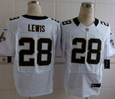 New Orleans Saints #28 Keenan Lewis White NFL Elite Jersey