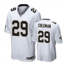 New Orleans Saints #29 Kurt Coleman White Game Jersey