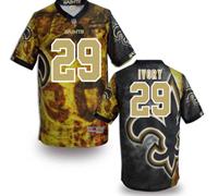 New Orleans Saints #29 ivory Stitched NFL Elite Fanatical Version Jersey (4) - 副本