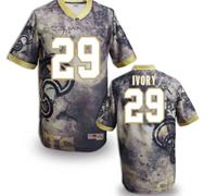 New Orleans Saints #29 ivory Stitched NFL Elite Fanatical Version Jersey (7)