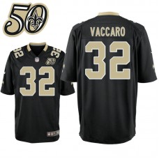 New Orleans Saints #32 Kenny Vaccaro Black 50th Anniversary Game Jersey