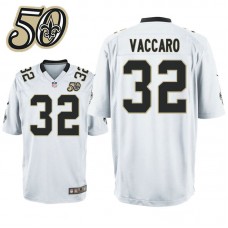 New Orleans Saints #32 Kenny Vaccaro White 50th Anniversary Game Jersey