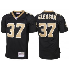 New Orleans Saints #37 Steve Gleason Black Retired Player Vintage Replica Jersey
