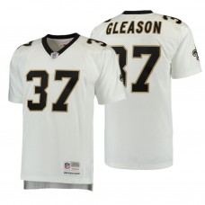 New Orleans Saints #37 Steve Gleason White Retired Player Throwback Jersey