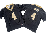 New Orleans Saints #4 Derek Carr Black Vapor F.U.S.E. Limited Jersey