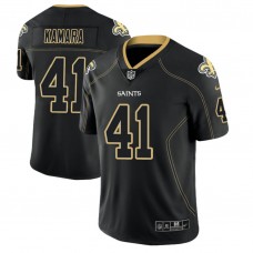 New Orleans Saints #41 Alvin Kamara 2018 Lights Out Color Rush Limited Black Jersey