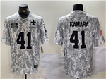 New Orleans Saints #41 Alvin Kamara Arctic Camo 2024 Salute To Service Limited Jersey