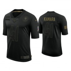New Orleans Saints #41 Alvin Kamara Black 2020 Salute to Service Limited Jersey