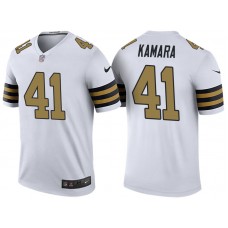 New Orleans Saints #41 Alvin Kamara White Color Rush Legend Jersey