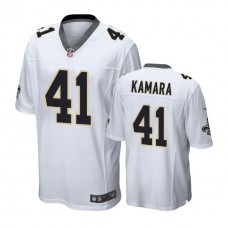 New Orleans Saints #41 Alvin Kamara White Game Jersey