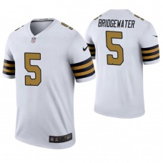 New Orleans Saints #5 Teddy Bridgewater White Color Rush Legend Jersey