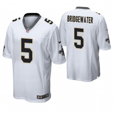 New Orleans Saints #5 Teddy Bridgewater White Game Jersey