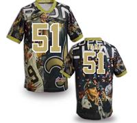 New Orleans Saints #51 Jonathan Vilma Stitched NFL Elite Fanatical Version Jersey (3)