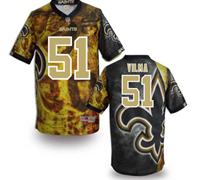 New Orleans Saints #51 Jonathan Vilma Stitched NFL Elite Fanatical Version Jersey (4)