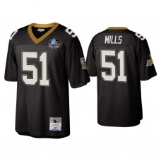 New Orleans Saints #51 Sam Mills Black Pro Football Hall Of Fame Class Of 2022 Jersey