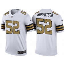 New Orleans Saints #52 Craig Robertson White Color Rush Legend Jersey