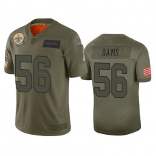 New Orleans Saints #56 Demario Davis Camo 2019 Salute to Service Limited Jersey