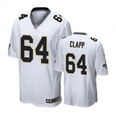 New Orleans Saints #64 Will Clapp White Game Jersey