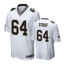 New Orleans Saints #64 Zach Strief White Game Jersey