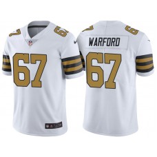 New Orleans Saints #67 Larry Warford White Vapor Untouchable Color Rush Limited Jersey