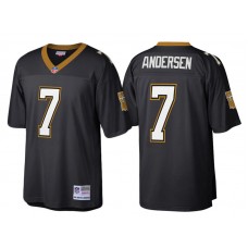 New Orleans Saints #7 Morten Andersen Black Retired Player Replica Jersey
