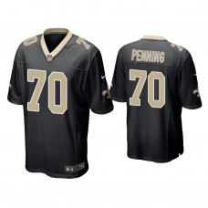 New Orleans Saints #70 Trevor Penning Black Game 2022 NFL Draft Jersey