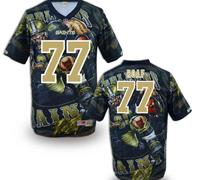 New Orleans Saints #77 Willie Roaf Stitched NFL Elite Fanatical Version Jersey (1)