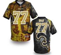 New Orleans Saints #77 Willie Roaf Stitched NFL Elite Fanatical Version Jersey (4)