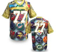 New Orleans Saints #77 Willie Roaf Stitched NFL Elite Fanatical Version Jersey (8)