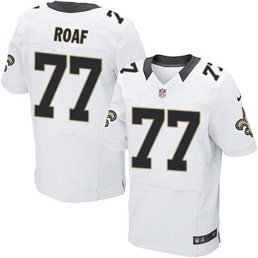New Orleans Saints #77 Willie Roaf White NFL Elite Jersey
