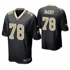 New Orleans Saints #78 Erik McCoy 2019 NFL Draft Black Game Jersey