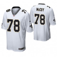 New Orleans Saints #78 Erik McCoy 2019 NFL Draft White Game Jersey