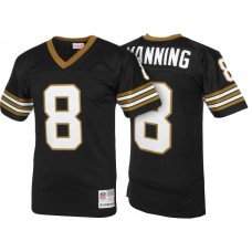New Orleans Saints #8 Archie Manning Black 1979 Retired Player Vintage Replica Jersey
