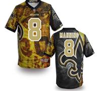 New Orleans Saints #8 Archie Manning Stitched NFL Elite Fanatical Version Jersey (4)