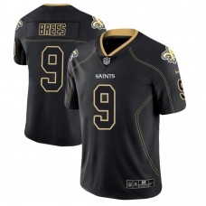New Orleans Saints #9 Drew Brees 2018 Lights Out Color Rush Limited Black Jersey