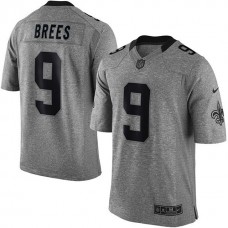 New Orleans Saints #9 Drew Brees Gridiron Gray Limited Jersey