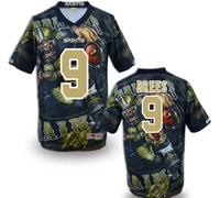 New Orleans Saints #9 Drew Brees Stitched NFL Elite Fanatical Version Jersey (1)