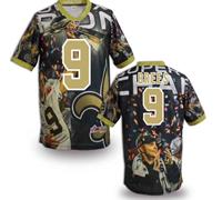 New Orleans Saints #9 Drew Brees Stitched NFL Elite Fanatical Version Jersey (3)