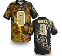 New Orleans Saints #9 Drew Brees Stitched NFL Elite Fanatical Version Jersey (4)
