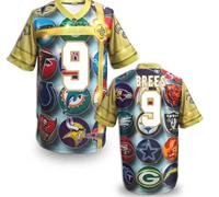 New Orleans Saints #9 Drew Brees Stitched NFL Elite Fanatical Version Jersey (8)