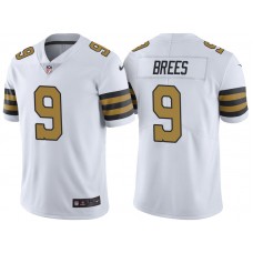New Orleans Saints #9 Drew Brees White Color Rush Limited Jersey - Light Up Thursday Night