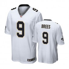 New Orleans Saints #9 Drew Brees White Game Jersey