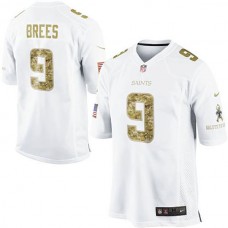 New Orleans Saints #9 Drew Brees White Salute To Service Jersey