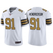 New Orleans Saints #91 Trey Hendrickson White Vapor Untouchable Color Rush Limited Jersey