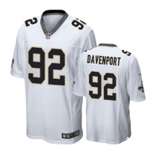 New Orleans Saints #92 Marcus Davenport White Game Jersey