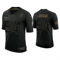 New Orleans Saints #94 Cameron Jordan Black 2020 Salute to Service Limited Jersey