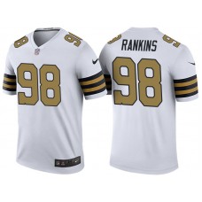 New Orleans Saints #98 Sheldon Rankins White Color Rush Legend Jersey